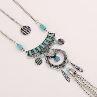 Collar Doble Bohemio Aqua