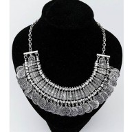 Collar plateado bohemio