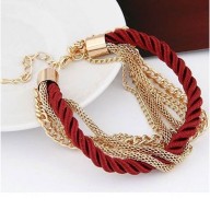 Pulseras Múltiples con cordón