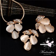 Conjunto 2 piezas Triple gota con hojitas