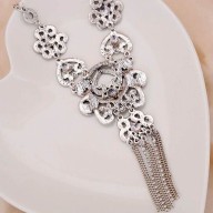 Collar Plateado Boho chic