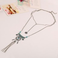 Collar Doble Bohemio Aqua