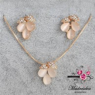 Conjunto 2 piezas Triple gota con hojitas