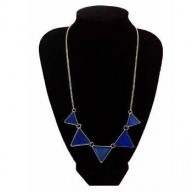 Collar Triangular Azul