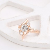 Conjunto de 3 piezas en color oro rosa