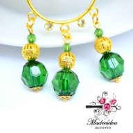 Aro Argolla golgante Verde