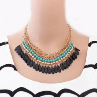 Collar Gotitas negras