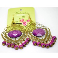 Aro Color bronce con detalles Lila