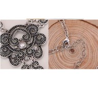 Collar Plateado Boho chic