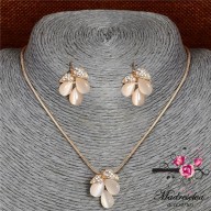 Conjunto 2 piezas Triple gota con hojitas