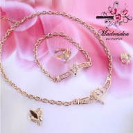 Conjunto 4 piezas Corazón Dorado