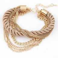 Pulseras Múltiples con cordón