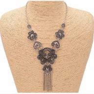 Collar Plateado Boho chic