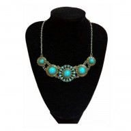 Collar Vintage Bronce con turquesa