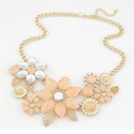 Collar Coral Bouquet Metal - R1